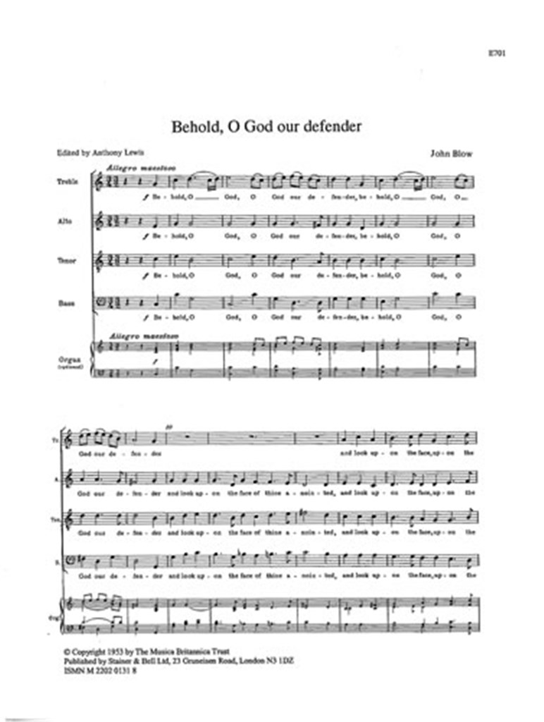 Behold, O God Our Defender